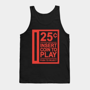 Insert Coin To Play Arcade Tank Top